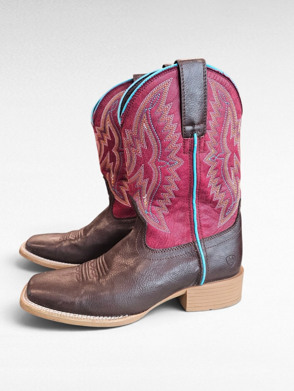 Ariat Bristo Western Boots Brown 10025161 Size Kids 3